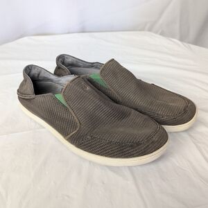 OluKai Nohea Mesh Men's Slip-On Loafers Size 10.5 Brown